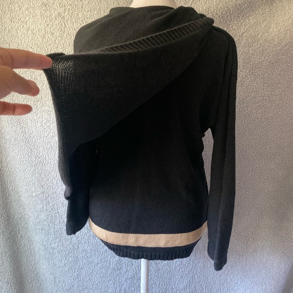 VTG GIANFRANCO FERRE asymmetrical knit wrap sweater - Picture 7 of 14